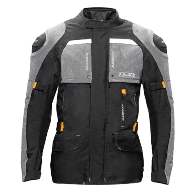 Jaqueta Texx Armor Masc Preto Cinza Laranja