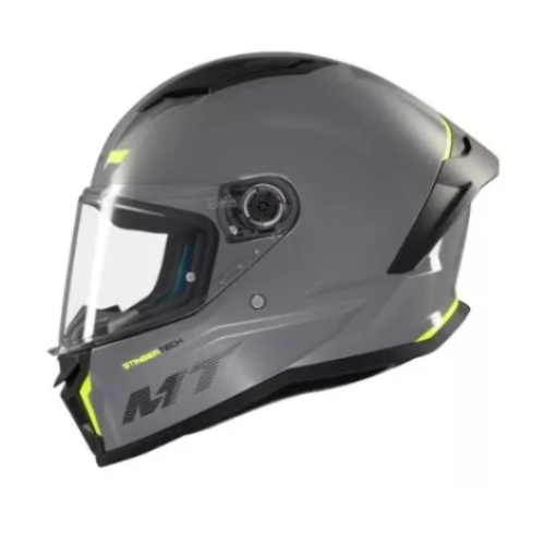 Capacete Mt Helmets Stinger 2 Solid A12 Grey Gloss