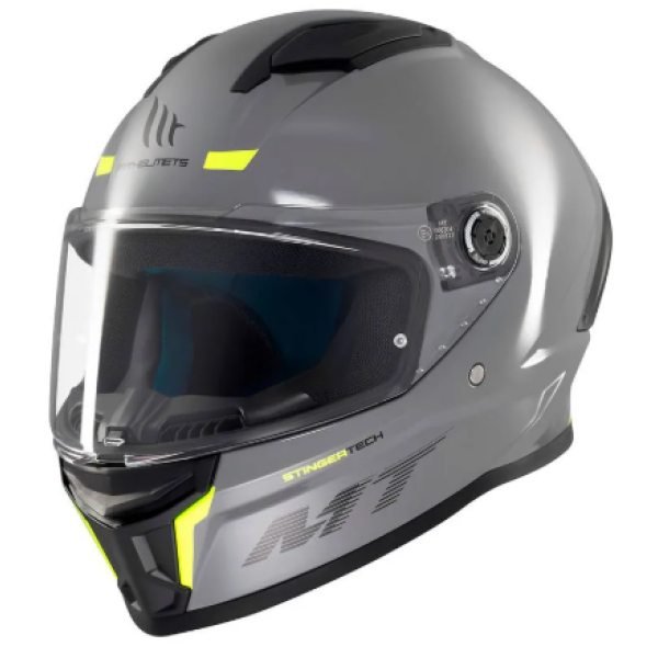Capacete Mt Helmets Stinger 2 Solid A12 Grey Gloss