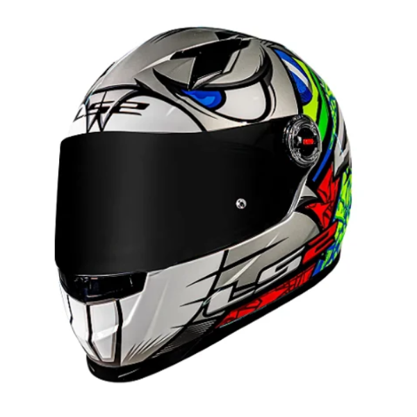 Capacete Ls2 Ff358 Alex Barros Replica Silver