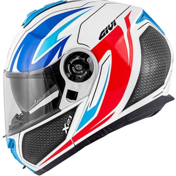 CAPACETE GIVI X21 SHIVER BRANCO/AZUL/VER