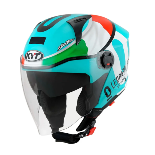 Capacete Kyt D City Dennis Foggia Leopard Replica