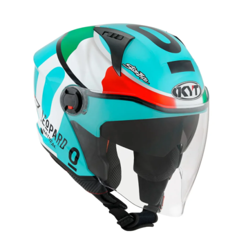 Capacete Kyt D City Dennis Foggia Leopard Replica