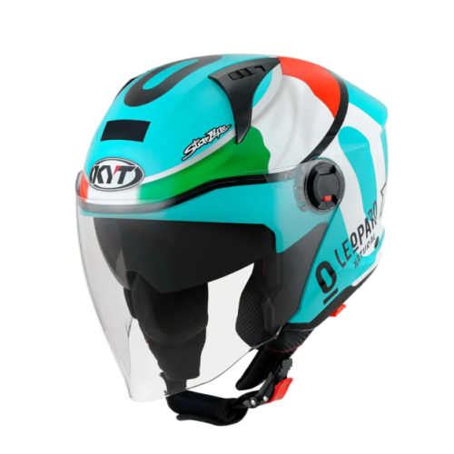 Capacete Kyt D City Dennis Foggia Leopard Replica