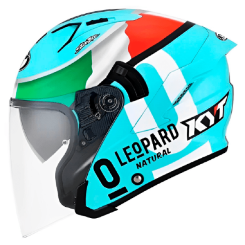 Capacete Kyt D City Dennis Foggia Leopard Replica