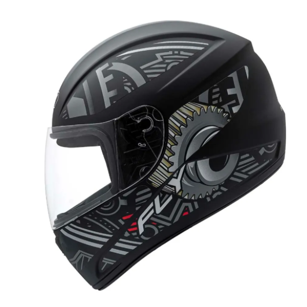 Capacete Fly F9 Hg Motor Fosco Grafite