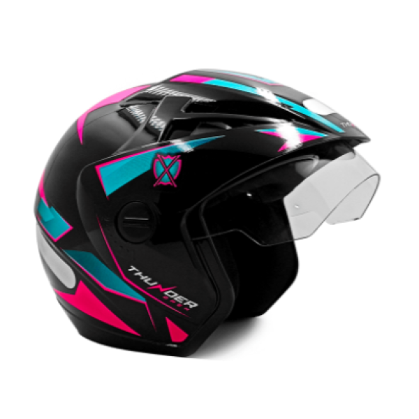 Capacete Ebf Thunder Open Steel 