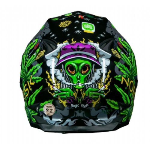 Capacete Norisk Ff302 Magic Seeds Green 56