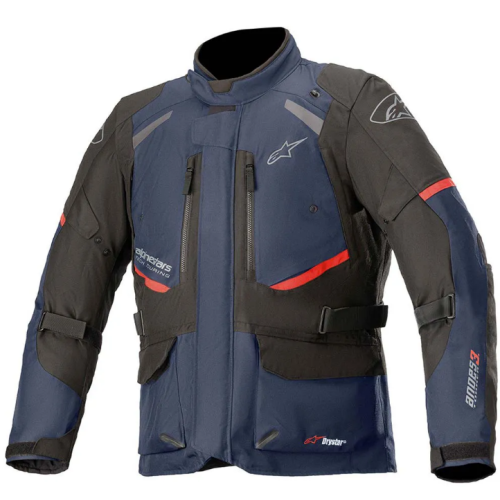 JAQUETA ALPINESTARS ANDES V3 DRYSTAR AZUL ESCURO PRETO