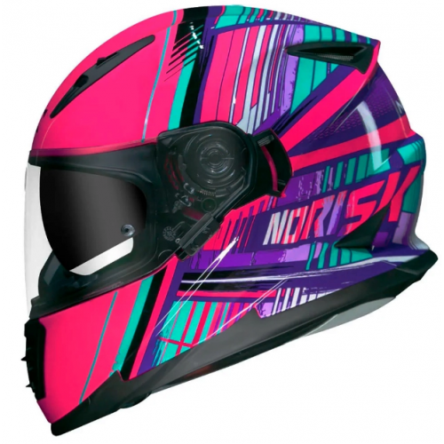 CAPACETE NORISK FF302 ADVANCE PINK