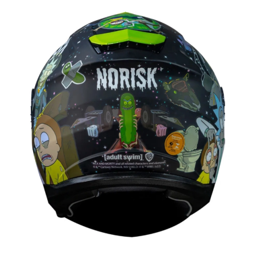 CAPACETE NORISK STRADA RICKY AND MORTY BLK