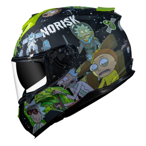 CAPACETE NORISK STRADA RICKY AND MORTY BLK