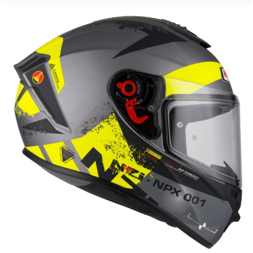 CAPACETE NZI TRENDY CANADIAN ANTRACITE/AMARELO