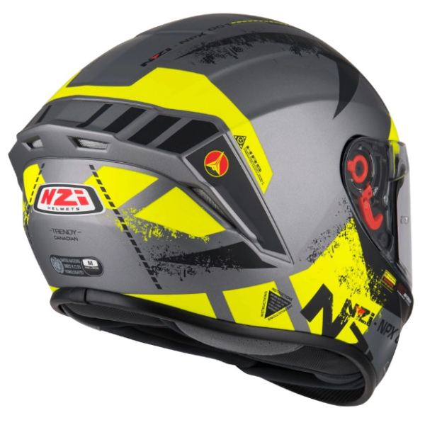 CAPACETE NZI TRENDY CANADIAN ANTRACITE/AMARELO
