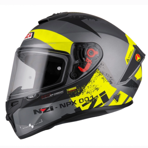 CAPACETE NZI TRENDY CANADIAN ANTRACITE/AMARELO