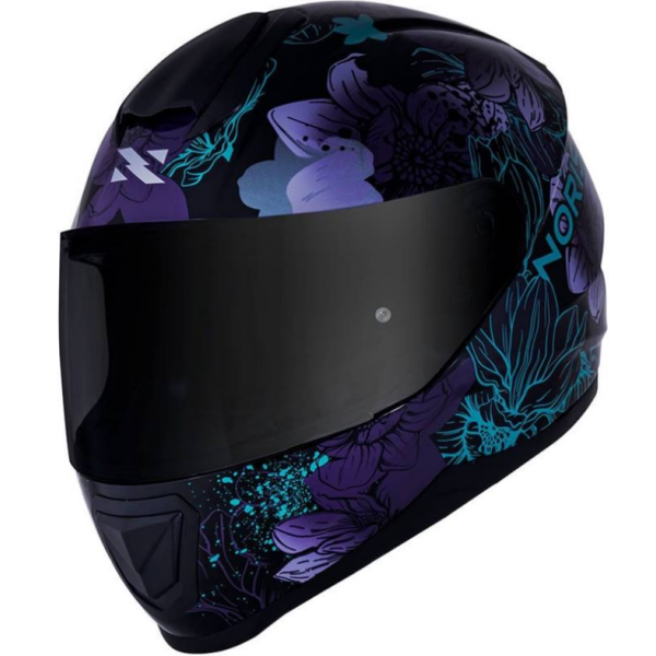 CAPACETE NORISK RAZOR BLOOM BLK/PURPLE