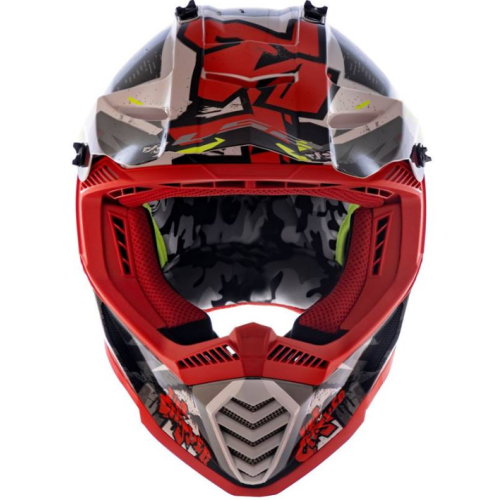 CAPACETE LS2 FAST MX437 CRUSHER BLK/RED