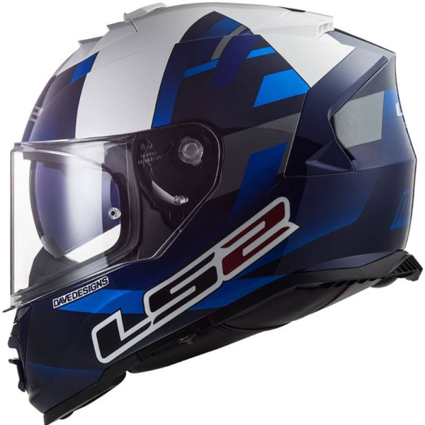 CAPACETE LS2 STORM FF800 JOHN MCPHEE REP. BLU/WHT