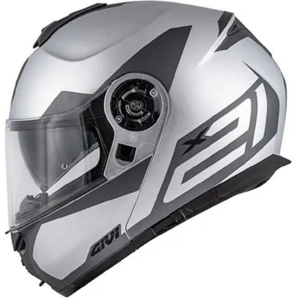 CAPACETE GIVI X21 SPIRIT TIT/PRT/PRATA FOSCO