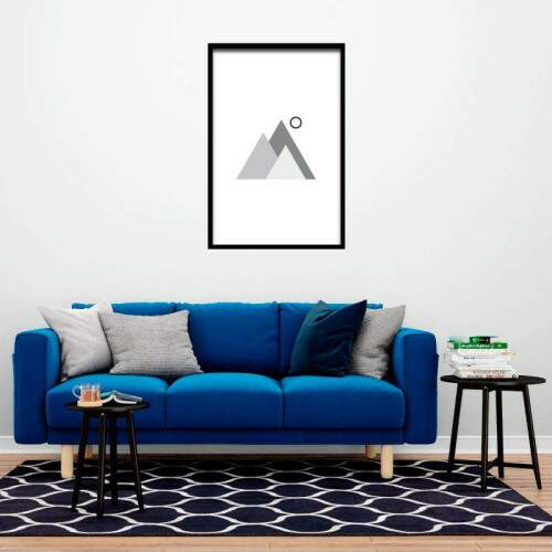 Quadro �cones Minimalistas Geom�tricos P&B 17