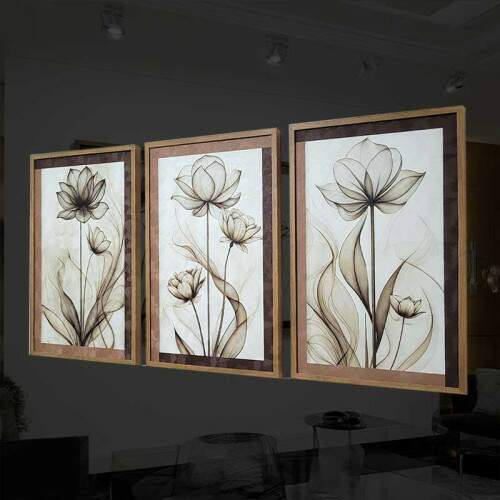 Quadro Floral Abstrato Terrocata Art�stico