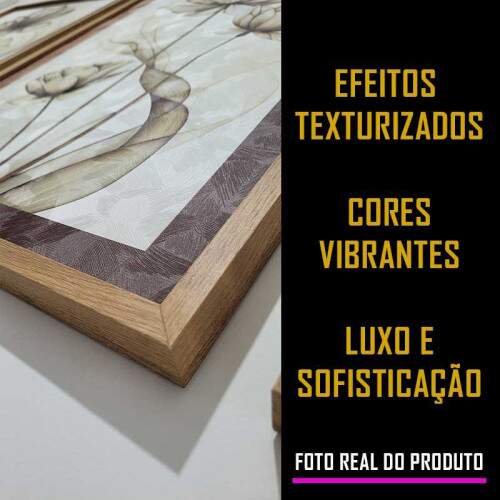 Quadro Floral Abstrato Terrocata Art�stico