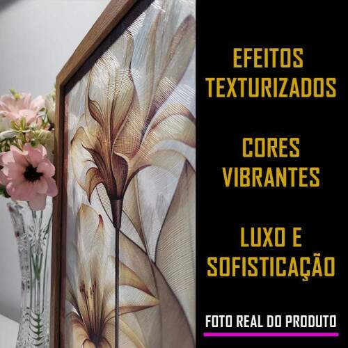 Quadro Floral Abstrato Sintonia: Inspira��o e Serenidade