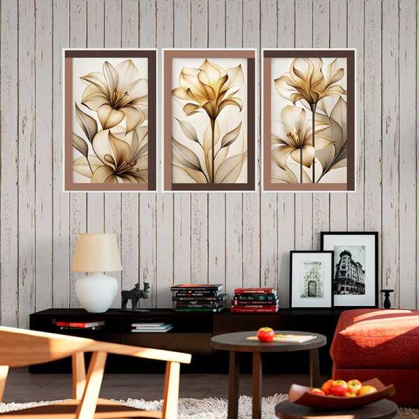 Quadro Floral Abstrato Sintonia: Inspirao e Serenidade