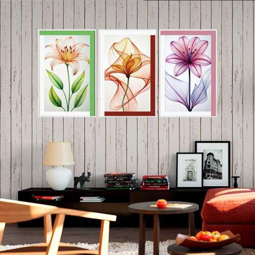 Quadro Floral Abstrato �urea colorida: Alegria e Serenidade