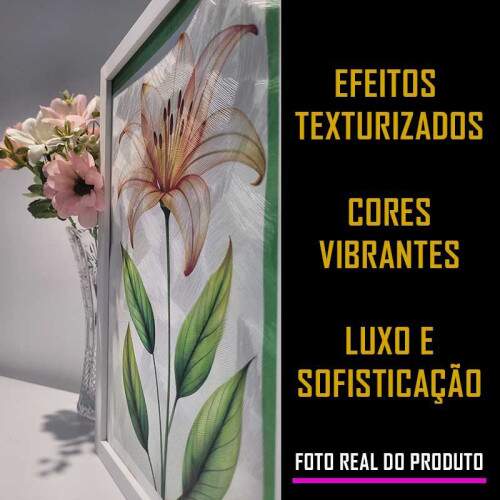 Quadro Floral Abstrato �urea colorida: Alegria e Serenidade