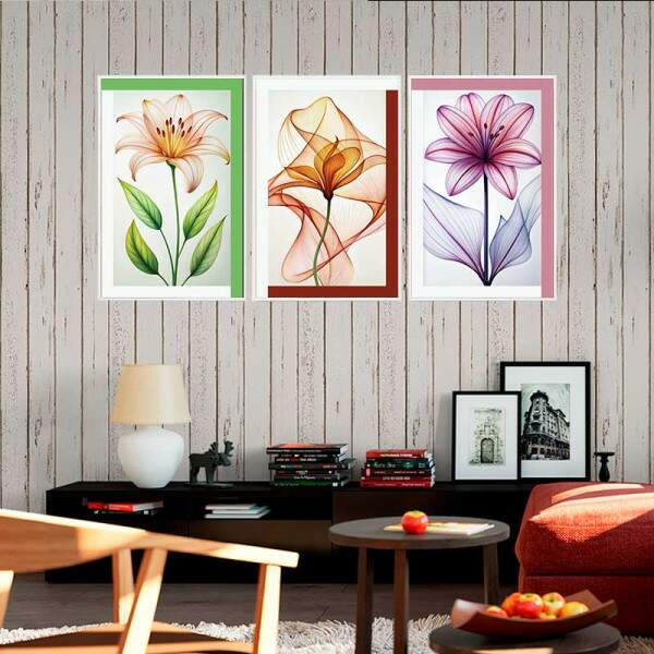 Quadro Floral Abstrato urea colorida: Alegria e Serenidade