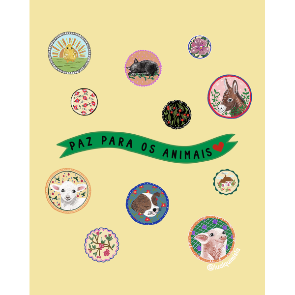 Poster Paz para os animais