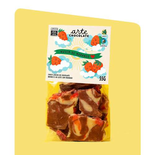 Cole��o Trio dos Sonhos - Bombons Caramelix, Lascas de Chocolate Nuvem de Morango e Creme de Baru com Cacau