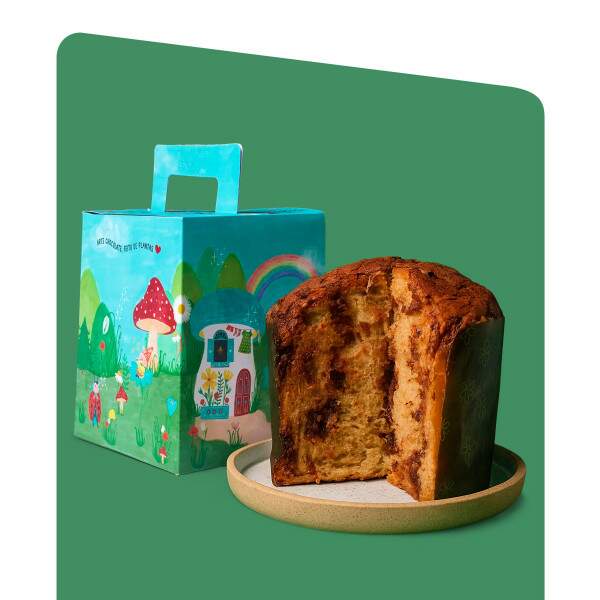 Kit Natal Vegano Chocotone + Creme de Baru & Cacau