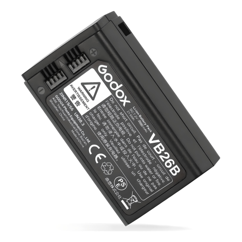 BATERIA RECARREGVEL GODOX VB26A PARA FLASH GODOX V1 E V860 III