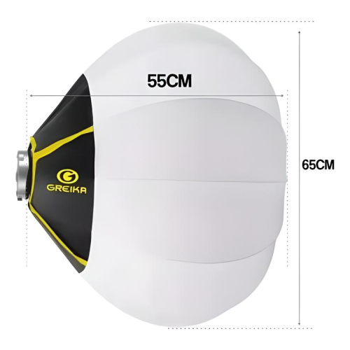 Softbox Balao Chines 65cm Greika Bowens Para Luz Continua