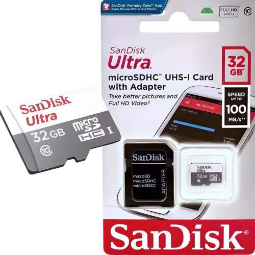 CARTAO DE MEMORIA MICRO SANDISK 32GB ULTRA
