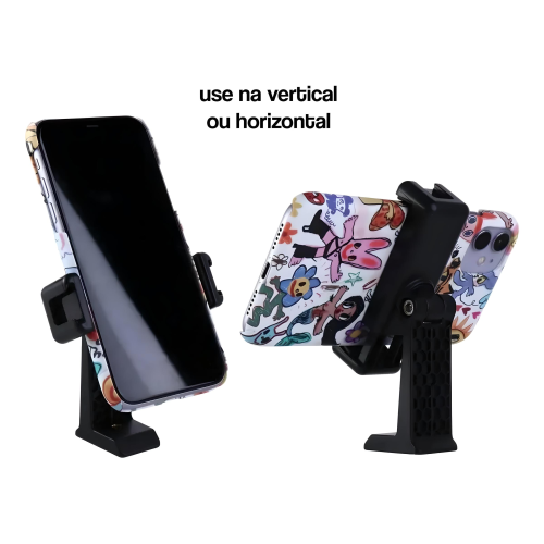 Suporte Celular Para Trip Com Encaixe Para Microfone Led