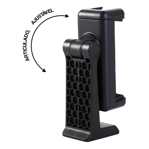 Suporte Celular Para Trip Com Encaixe Para Microfone Led