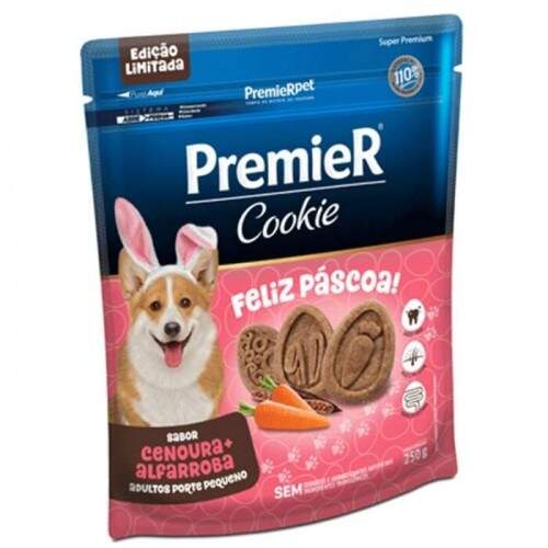 Cookie Premier Pscoa Ces Adultos Porte Pequeno Cenoura e Alfarroba 250 g