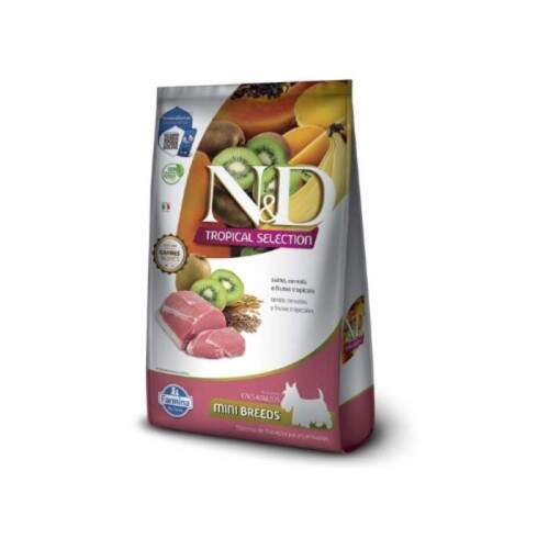 Rao N&D Tropical Selection Suno, Cereais e Frutas Tropicais para Ces Adultos de Raas Minis 2Kg