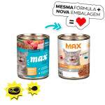 Rao Umida Max Cat Lata para Gatos Adultos sabor Carne e Frango 280g