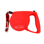Guia Retrtil Premium Pet Flex Vermelha at 20 kg - 3 M