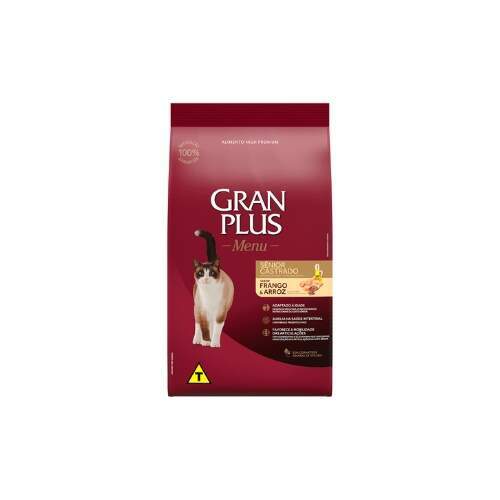 Rao GranPlus Menu Gato Snior Castrados Frango e Arroz