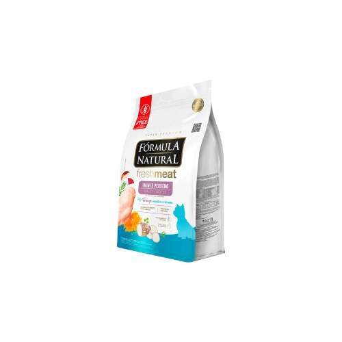 Rao Frmula Natural Fresh Meat Ces Filhotes Portes Mini e Pequeno Frango 7 kg pac. Indiv. de 500g