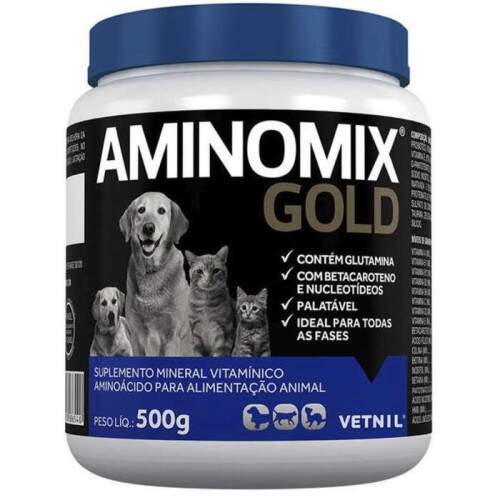 Suplemento Vitamnico 500gr Aminomix Gold Vetnil