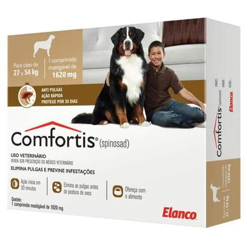 Comfortis Antipulgas 1620mg para Ces de 27 a 54kg