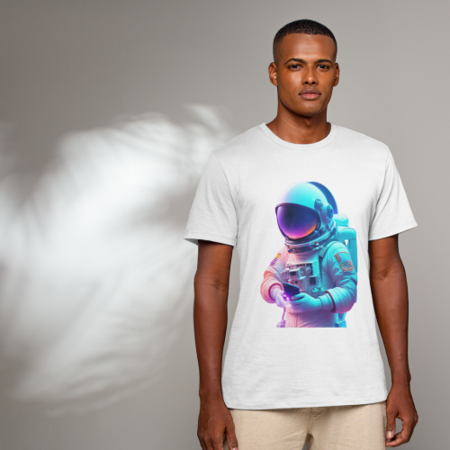 Camiseta Jornada Black Branca Astronauta