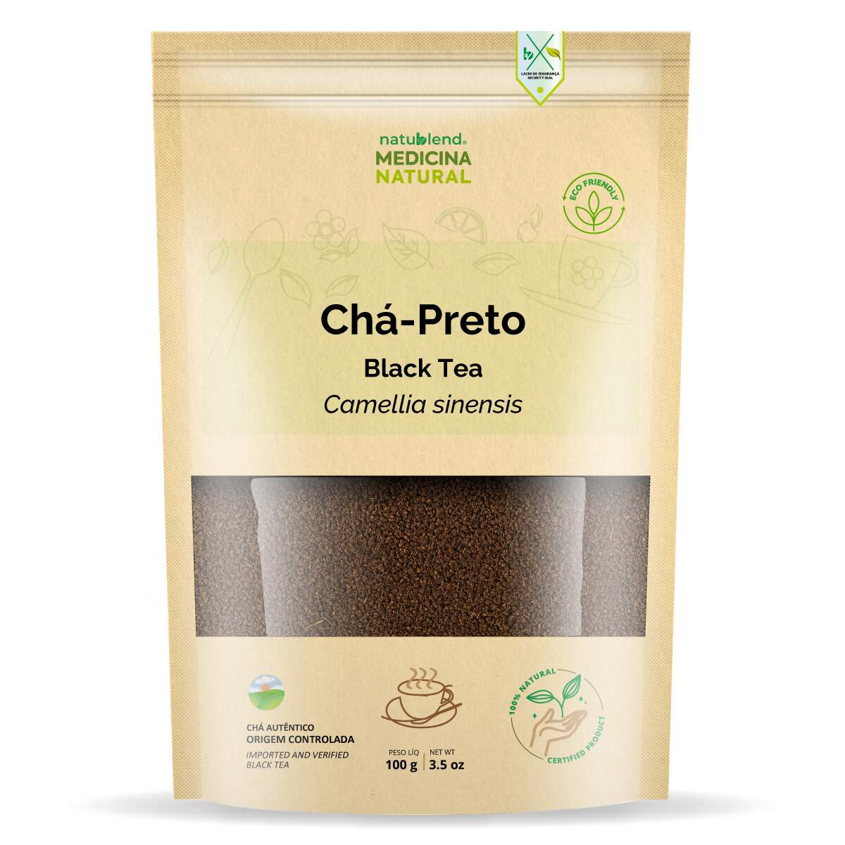 Chá Preto Importado - Autêntico e de Origem Controlada - 100g