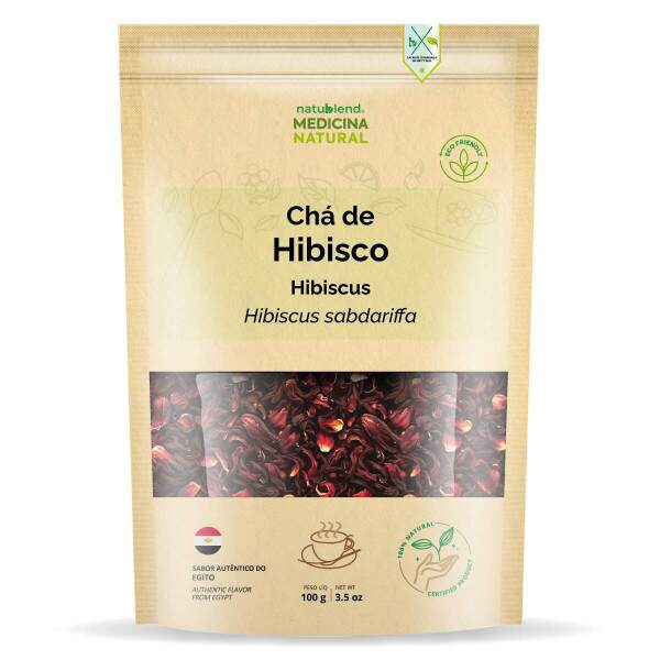 Ch de Hibisco - Hibiscus sabdariffa - Importado do Egito - 100g
